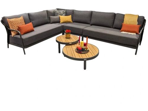 Trestino Dune Hoek Loungeset 6 dlg - Antraciet