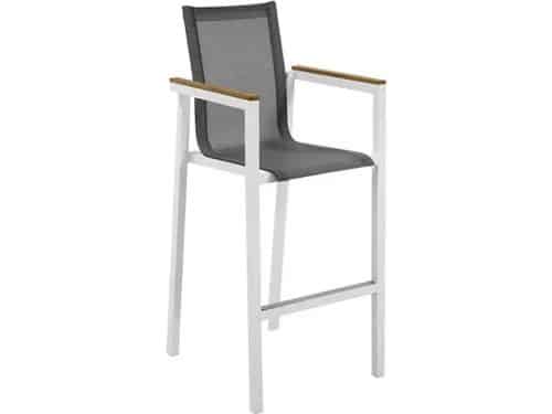 Trestino Stefano Barstoel Teak - Wit