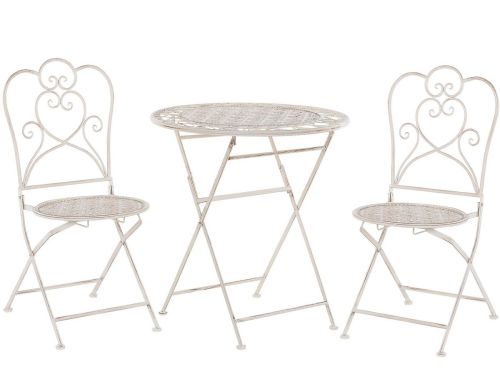 TRIESTE - Bistroset voor 2 - Lichtbeige - IJzer