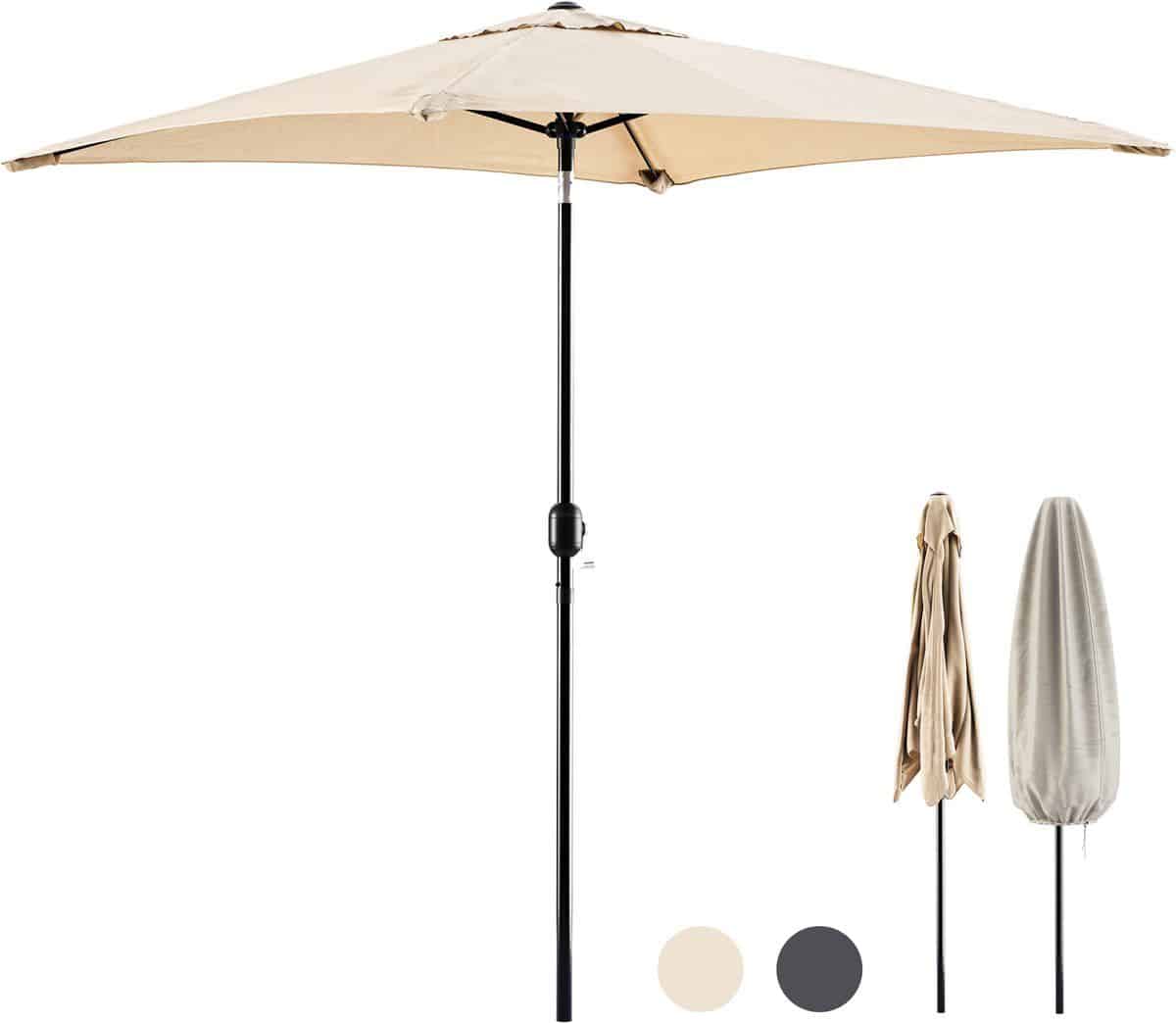 tristar stokparasol vierkant 200x200cm balkon & tuin