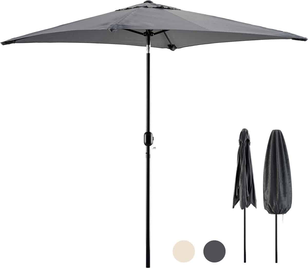 tristar stokparasol vierkant 200x200cm balkon & tuin