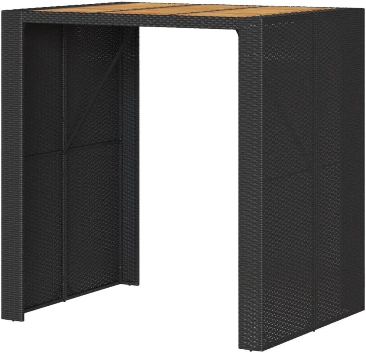 tuin bartafel buitentafel polyrotan buiten genieten acaciahout