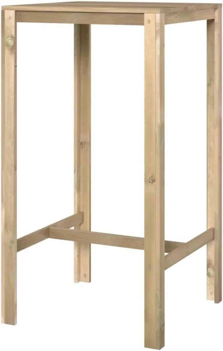 tuin bartafel terrastafel hout buiten zitten geïmpregneerd
