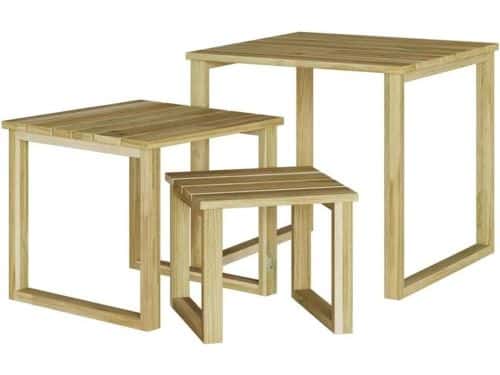 Tuin bijzettafel - Houten tafel - Buiten genieten - Weerbestendig