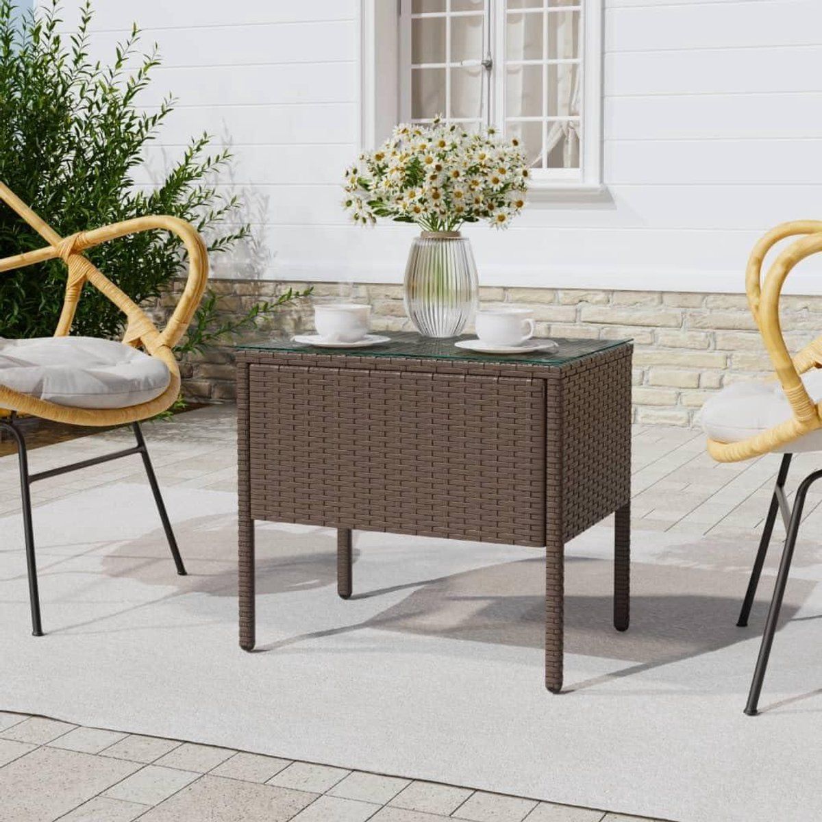 tuin bijzettafel koffietafel buiten buiten ontspannen gehard