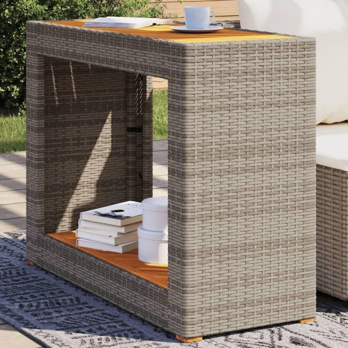 tuin bijzettafel terrastafel buiten buiten genieten acaciahout