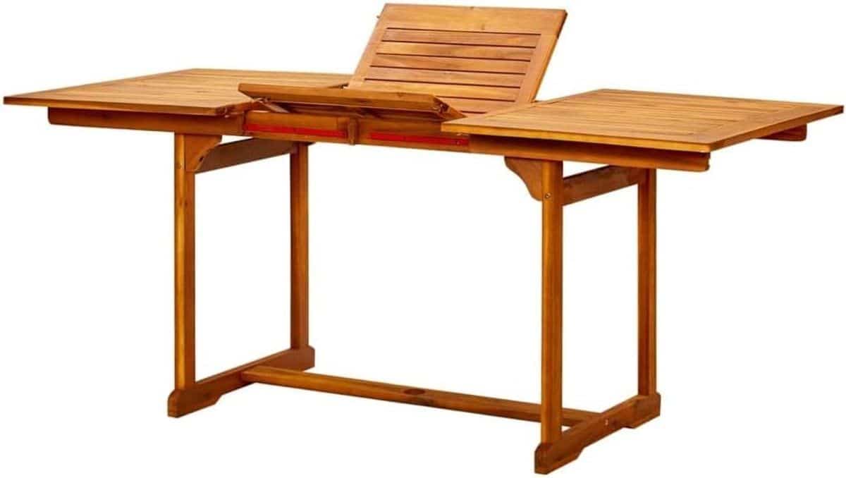 tuin eettafel klaptafel hout buiten dineren uitschuifbaar