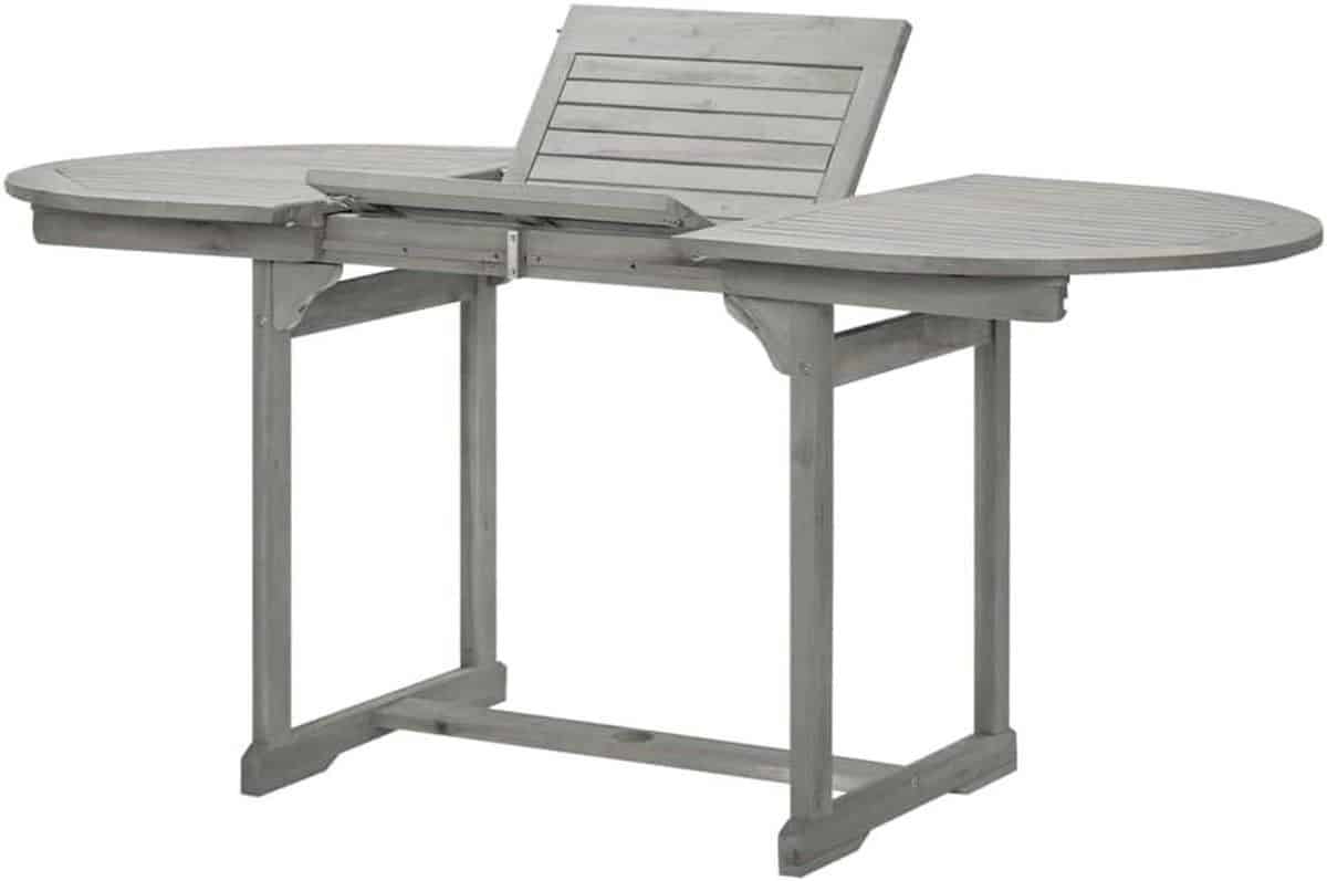 tuin eettafel klaptafel hout buiten eten massief