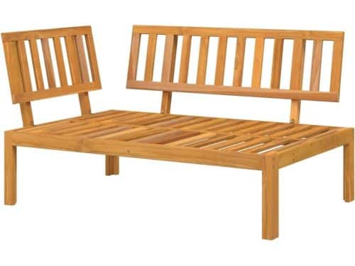 Tuin-hoekbank van massief hout acacia, zitgroep eetgroep set sofa