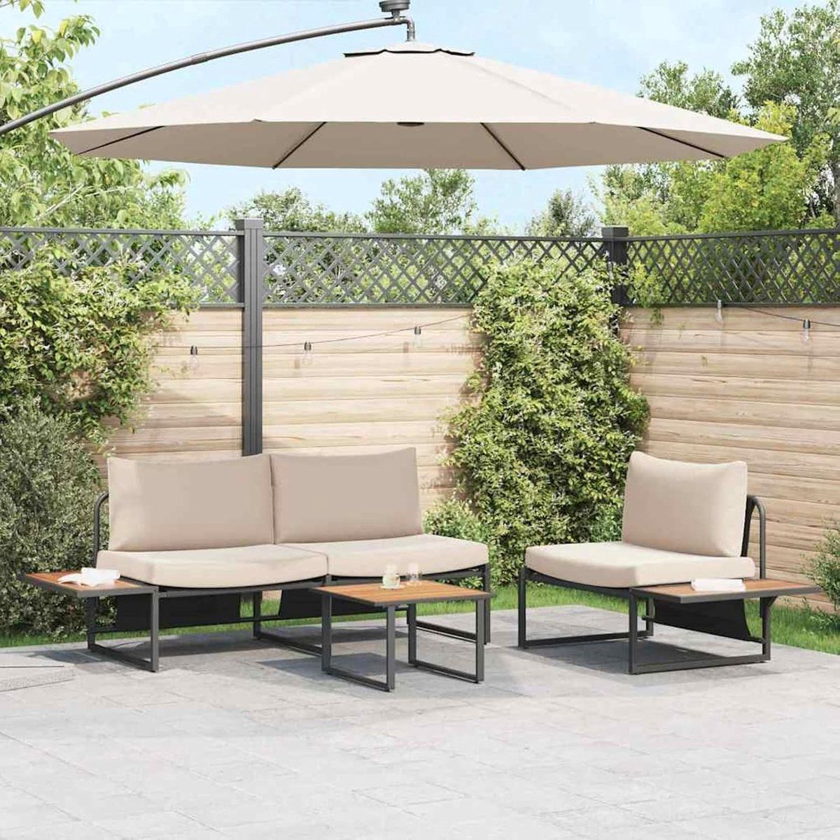 tuin koffietafel bijzettafel buiten buiten ontspannen hout