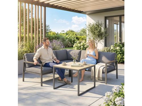Tuin Loungeset - Hoek Loungeset Voor 5 Personen - Tuinmeubelen