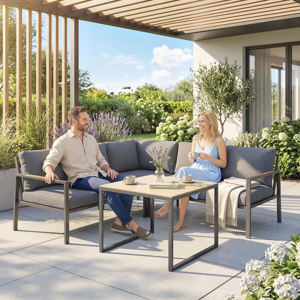 tuin loungeset hoek loungeset voor 5 personen tuinmeubelen