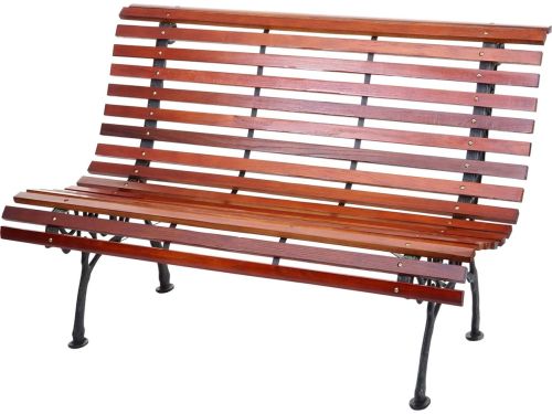 Tuinbank MCW-F97, zitbank Parkbank Houten bank, 2-zits Gietijzer Hout 122