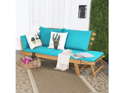 Tuinbank met Ligfunctie 198 x 75 x 75 cm Acaciahouten