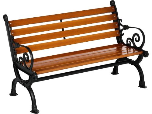 Tuinbank van Massief Hout en Aluminium - 120 cm Lange