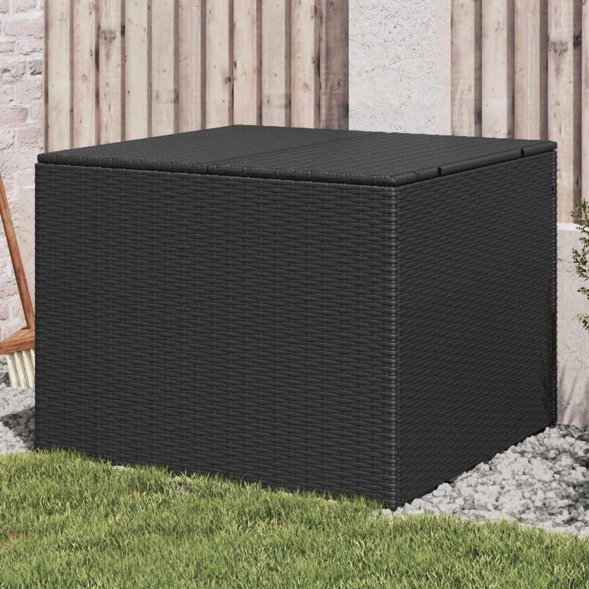 tuinbox met deksel opbergbox terras tuinspullen opbergen