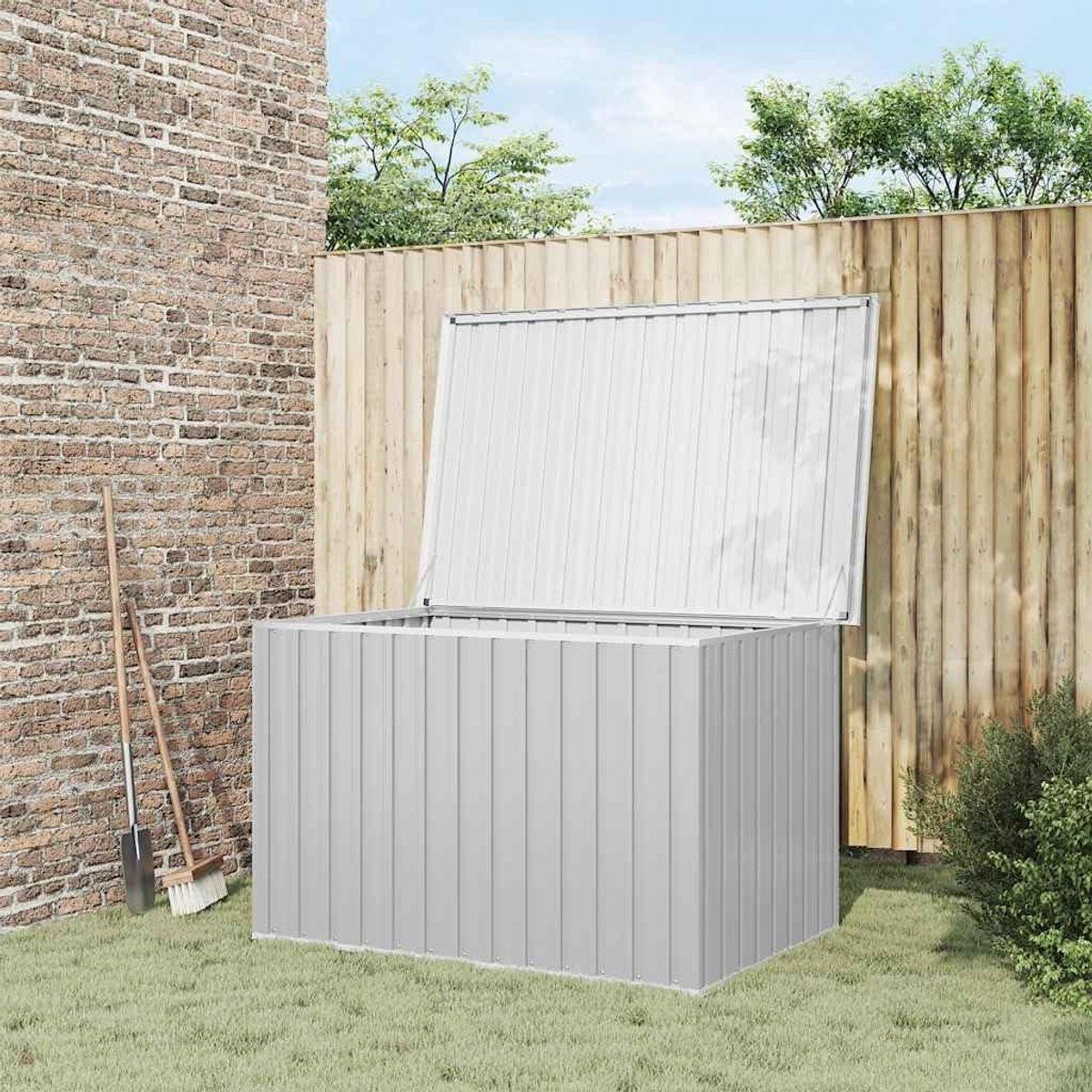 tuinbox opbergmeubel buiten spullen organiseren stabiele constructie