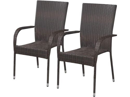 Tuineetset 3-delig - Balkonset Tuinmeubelen - Buiten Eten - Massief