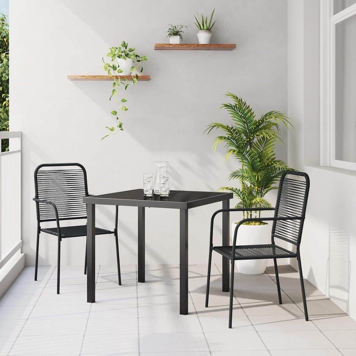 tuineetset 3 delig bistroset tuin buiten ontspannen uv bestendig