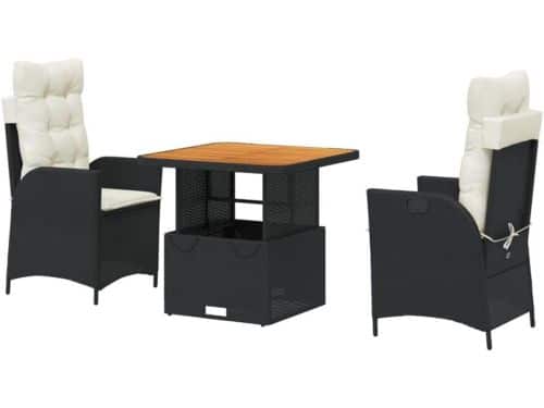 Tuineetset met kussens - Terrasmeubelen set Balkonset - Buiten dineren