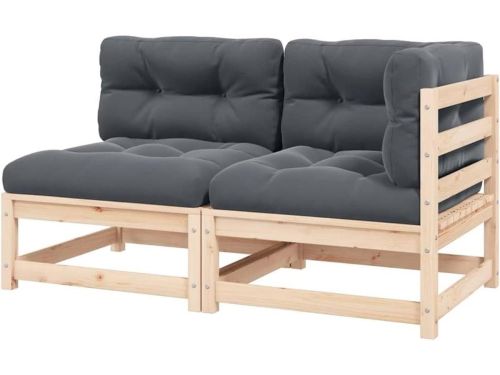 Tuinhoekbank met Kussens - Modulaire Loungebank - Buiten Ontspannen