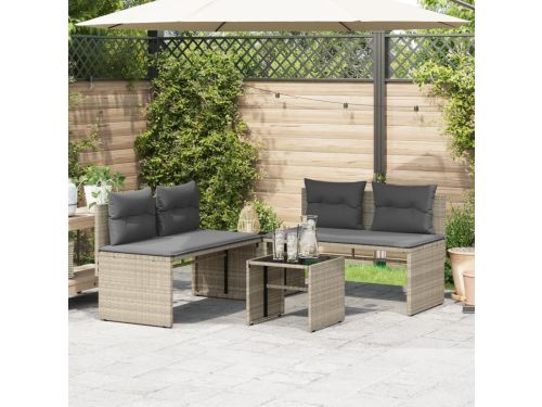 Tuinloungeset 4-delig - Balkonset Terrasmeubelen - Buiten Ontspannen - UV-bestendig