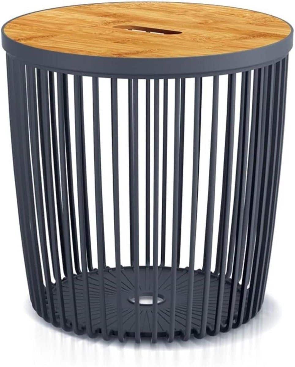 tuinmand bijzettafel decoratieve mand buiten opbergen afneembaar