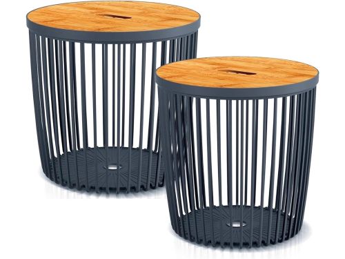 Tuinmand Bijzettafel - Decoratieve mand - Terras Inrichting - Stijlvol