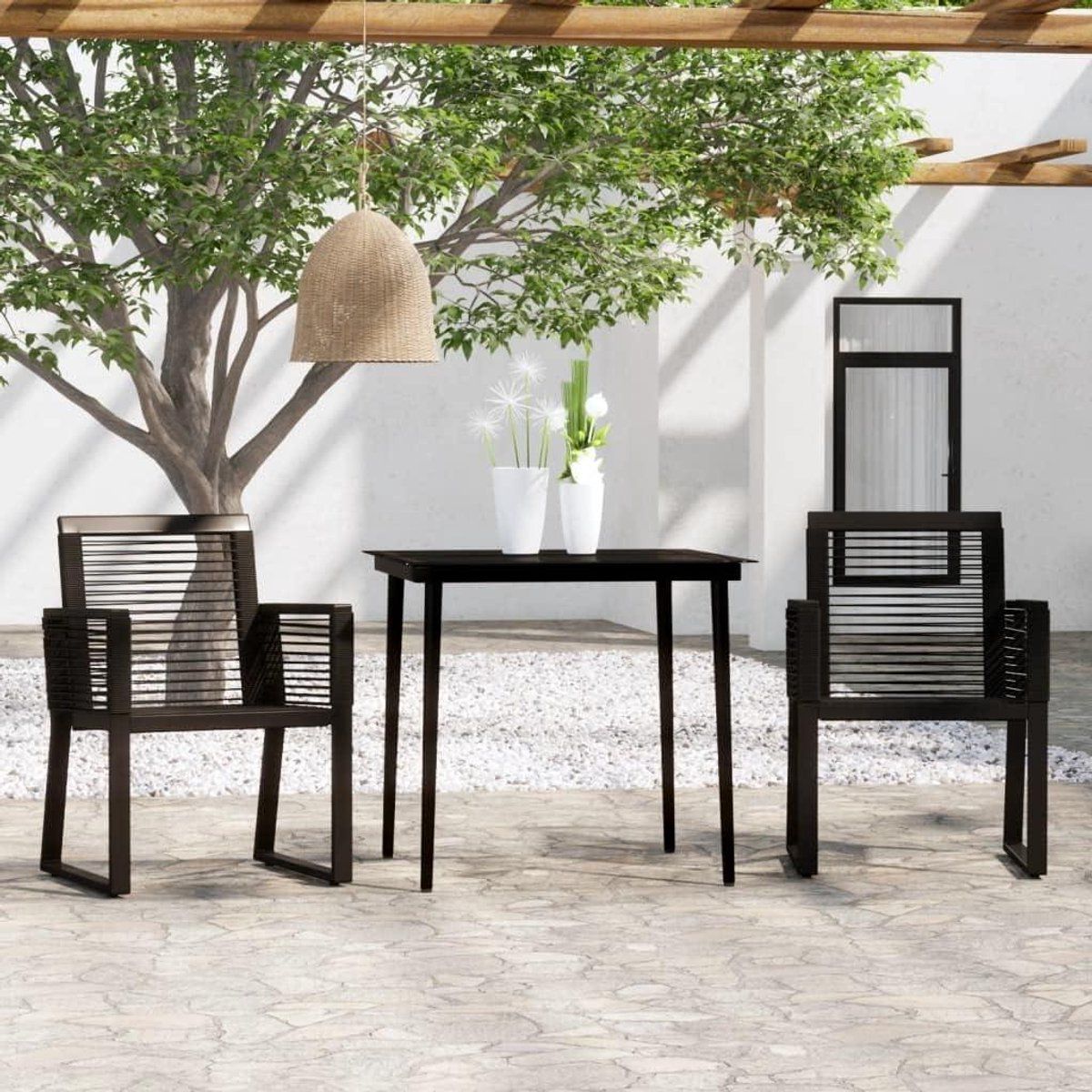 tuinmeubelset 3 delig balkonset buiten buiten zitten weerbestendig