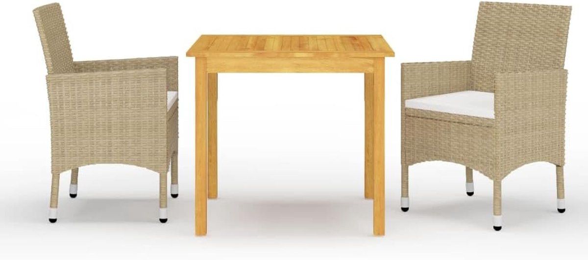 tuinmeubelset 3 delig balkonset terras buiten zitten acaciahout