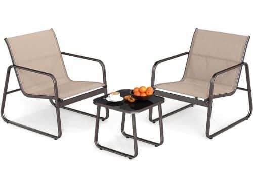 Tuinmeubelset 3-delig - Bistroset Balcon - Buiten Zitten - Ergonomische