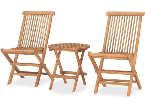 Tuinmeubelset 3-delig - Houten bistroset - Buiten genieten - Opvouwbaar