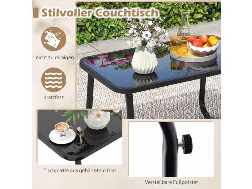Tuinmeubelset 4-delig 114 x 77 x 75 cm
