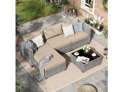 Tuinmeubelset 5-delig 200 x 150 x 150 cm