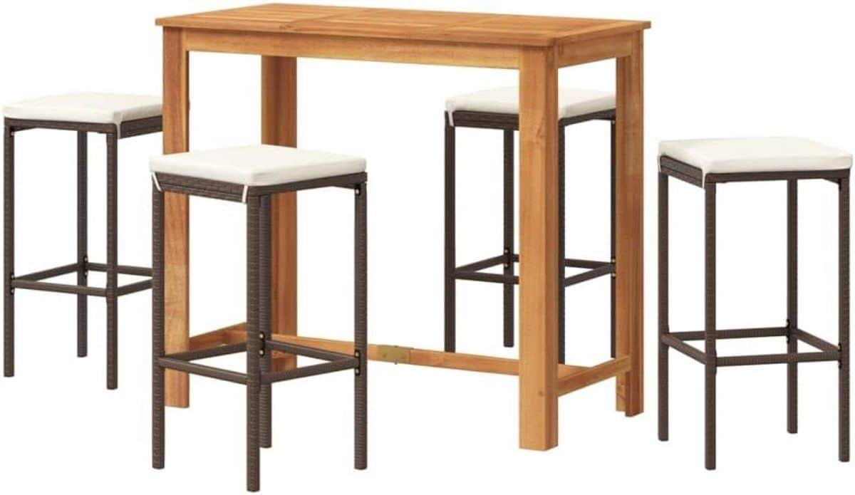 tuinmeubelset met krukken outdoor barset terras set buiten