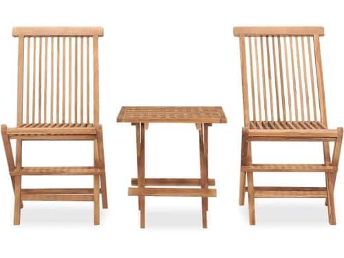 Tuinmeubelset Teakhout - Balkonset Buiten - Buiten Zitten - Klaptafel