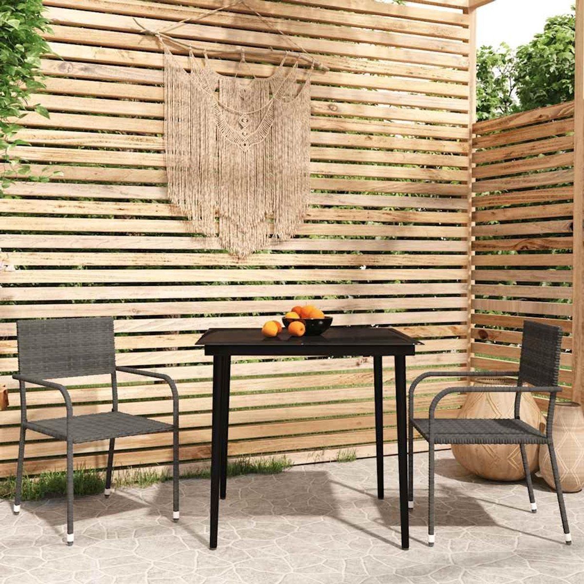 tuinset 3 delig tafel met stoelen buiten eten