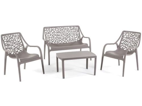 Tuinset 4 Persoons - Stapelbaar - Waterdicht - Modern Design