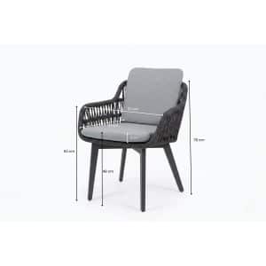 Tuinstoel Dakota Antraciet Relax Dining - 8300A