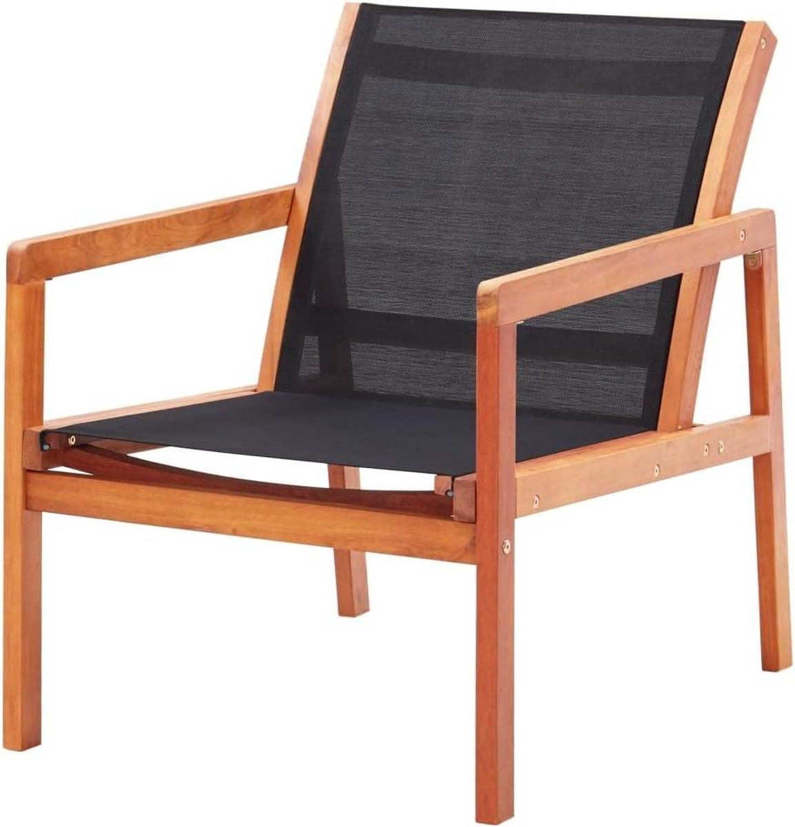 tuinstoel lounge stoel buiten zitten massief eucalyptushout