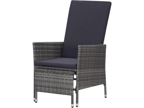 Tuinstoel met kussens - Relaxstoel ligbed - Buiten ontspannen