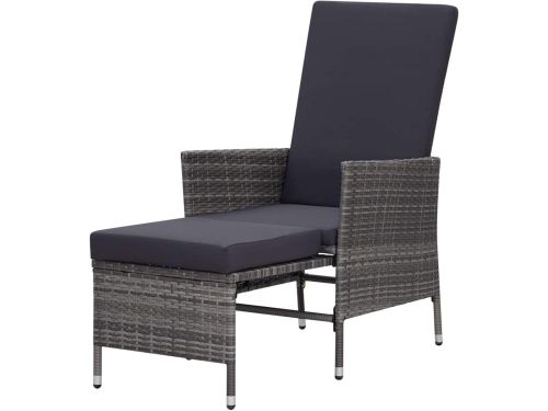 Tuinstoel met kussens - Relaxstoel ligbed - Buiten ontspannen
