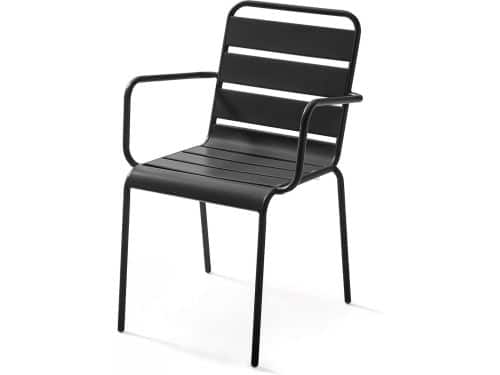 Tuinstoel Metaal - Buitenstoel Stoel - Terras Ontspanning - Stapelbaar