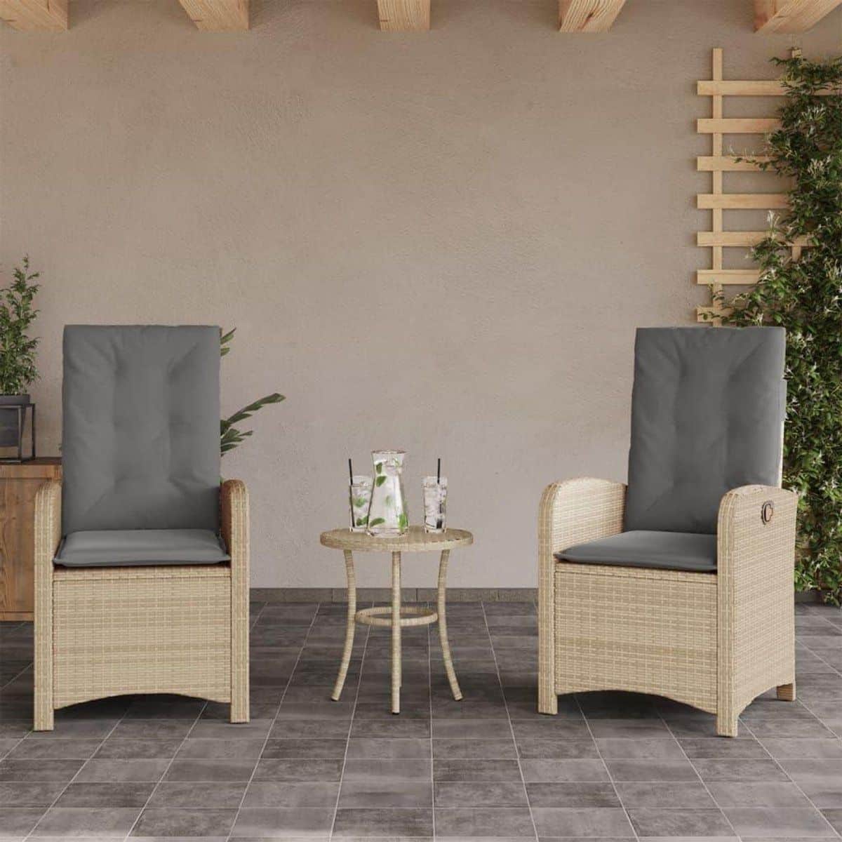 tuinstoel rotan buitenstoel lounge ontspannen in de tuin
