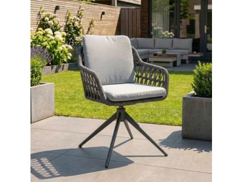 Tuinstoel Sevilla Draaibaar Antraciet Relax Dining Kruispoot - 8280A