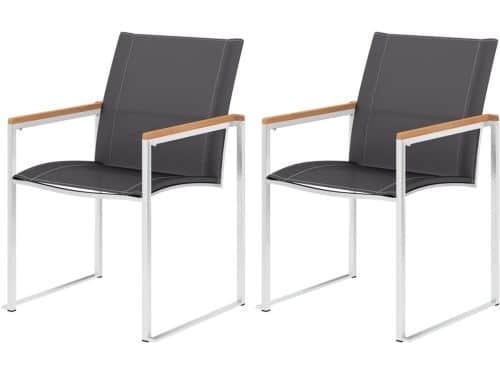 Tuinstoelen 2 STK - Buitenstoelen Stapelbaar - Buiten Zitten