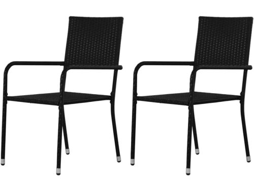 Tuinstoelen 2 stuks - Stapelbare stoelen - Buiten Zitten