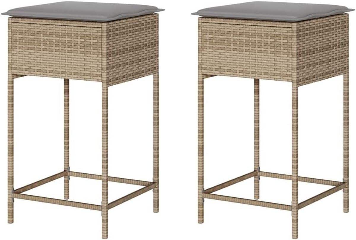 tuinstoelen bistrostoelen barstoelen buiten zitten met kussens