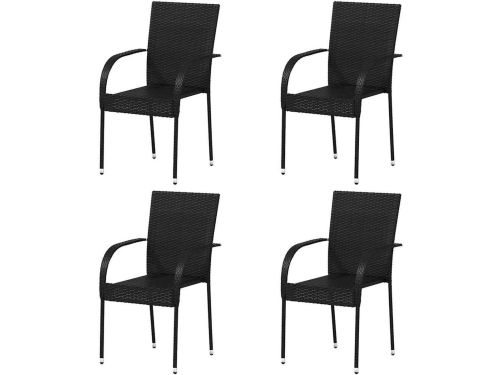Tuinstoelen - Buitenstoelen Rotan - Terras Aankleden - Stapelbaar Ontwerp
