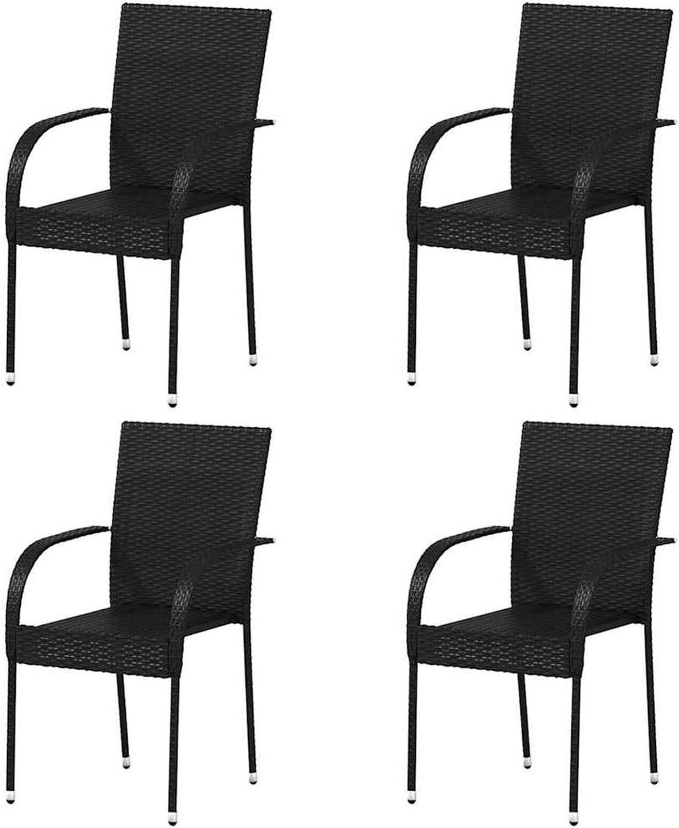 tuinstoelen buitenstoelen rotan terras aankleden stapelbaar ontwerp